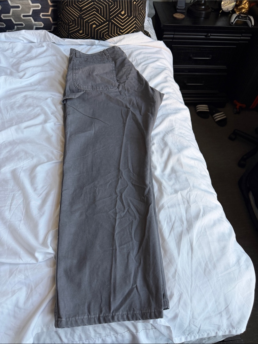 Wrangler Charcoal Straight-Leg Chinos